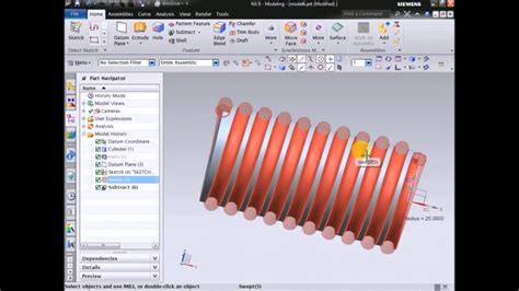 NX CAD TUTORIALS : THREADS - YouTube