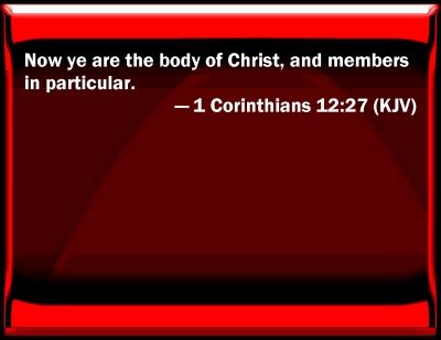 Bible Verse Powerpoint Slides for 1 Corinthians 12:27