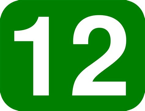 Twelve,number,12,box,green - free image from needpix.com