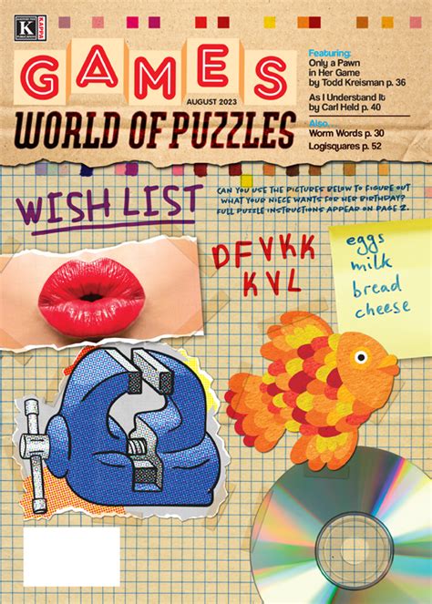 GAMES World of Puzzles on Twitter: "In the August issue of Games World of Puzzles, Todd Kreisman ...