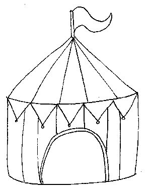 Circus Tent Coloring Page