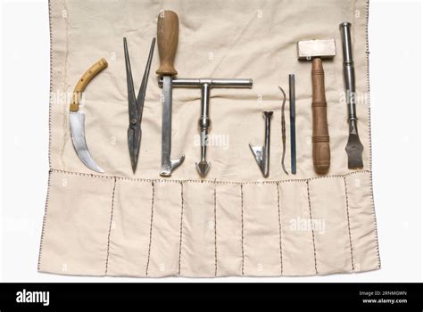 Trephining and Orthopaedic Medieval Medical Instruments Stock Photo - Alamy