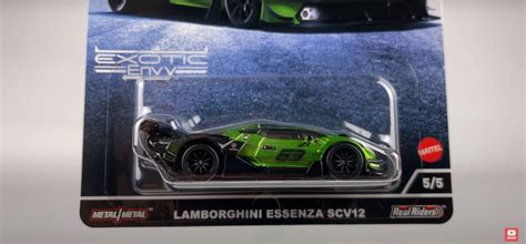 Inside the 2022 Hot Wheels Exotic Envy Set, Lamborghini Essenza SCV12 ...