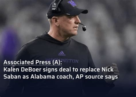 New Alabama Football Coach : r/newswall