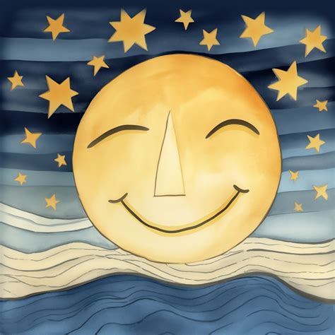 Fantasy Moon With Smiling Face Free Stock Photo - Public Domain Pictures