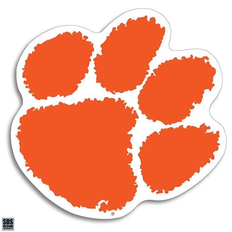 Clemson Tiger Paw Printable - Printable Word Searches