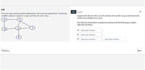 11 Given the map-coloring problem represented in the | Chegg.com