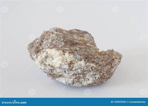 Alunite Mineral on White Background Stock Photo - Image of news, element: 159522956