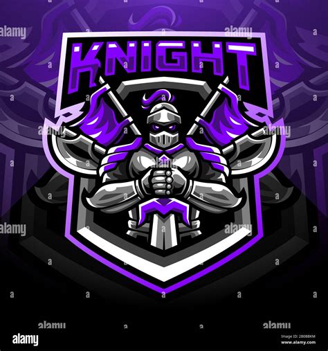 Knight sport mascot logo design Stock Vector Image & Art - Alamy