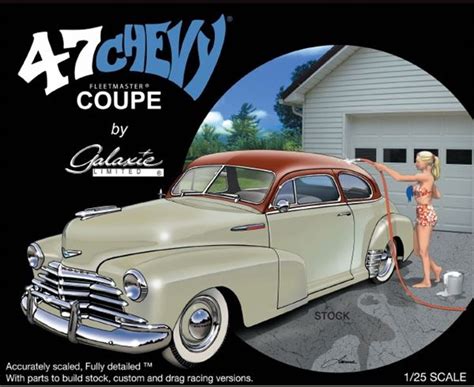 1947 Chevy Fleetmaster Coupe (3 'n 1) Stock, Custom, Drag (1/25) (fs) | Plastic model kits cars ...