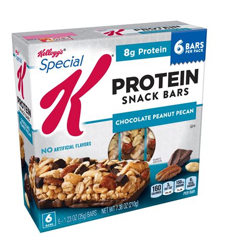 Special K Protein Snack Bars Chocolate Peanut Pecan 7.38 oz (6 Count ...