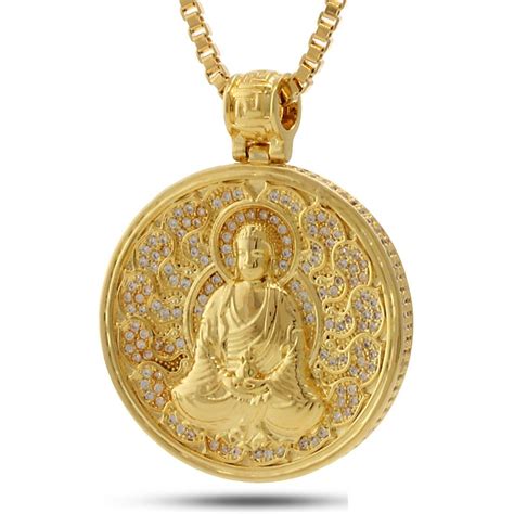 Buddhist Medallion Necklace | Hip Hop Jewelry | King Ice | Jewelry king, Medallion necklace ...