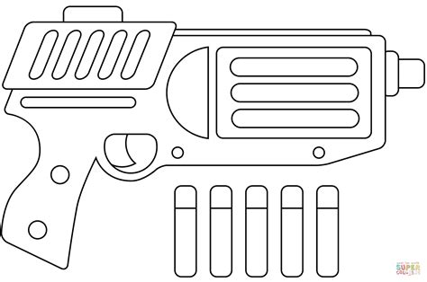 Nerf Gun coloring page | Free Printable Coloring Pages