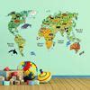 CR-18301 - Kids World Map Wall Decals - by Home Decor Line
