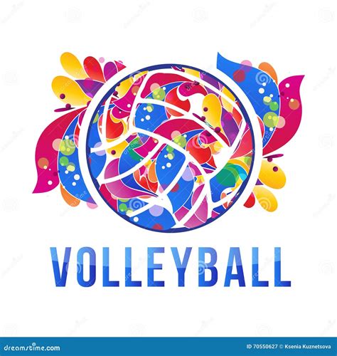 Volleyball Logo Design Vector