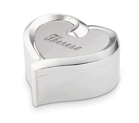 Things Remembered Personalized Ribbon Heart Trinket Box — QVC.com