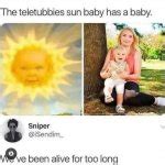 Teletubbies sun baby Meme Generator - Imgflip