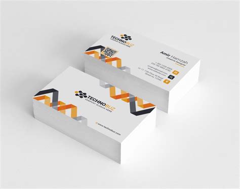 Chevron Elegant Corporate Business Card Template - Graphic Templates