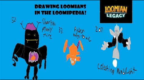 Drawing Loomians In The Loomipedia 1# (Loomian Legacy) - YouTube