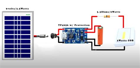 Circuit Diagram Solar Led Lamp