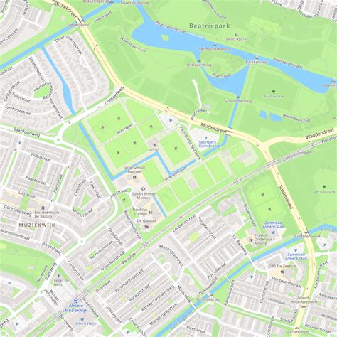 Almere - Modern Atlas Vector Map | Boundless Maps