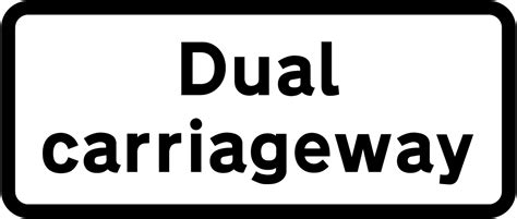 Dual carriageway sign - Highway Code