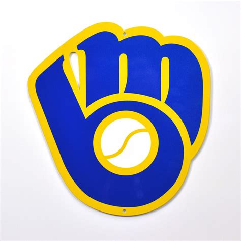 Milwaukee Brewers 12" Steel Sign