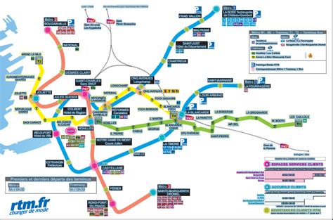Marseille Metro Map