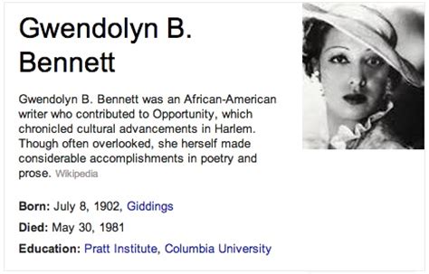 Gwendolyn Bennett's Life and Career | American poetry, Story writer, Writer