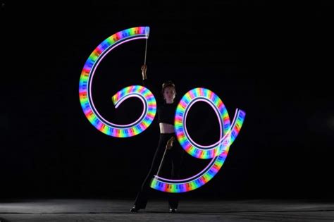 LED Jelly Poi 24 - Custom Programmable Poi - Sacred Flow Art