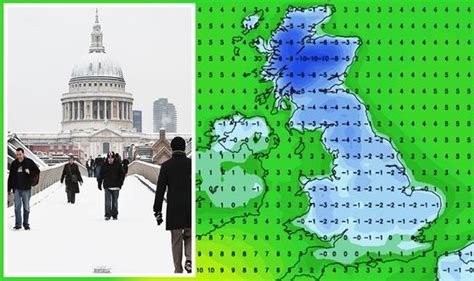 London snow forecast: Capital braces for snow as up to 20 INCHES to fall across UK - map ...