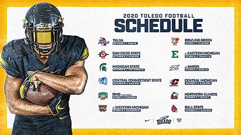 Toledo Football Home Contests vs. Bowling Green, San Diego State Highlight 2020 Slate | UToledo News