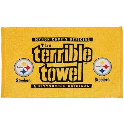 Pittsburgh Steelers Dual Terrible Towel #PittsburghSteelers | Steelers ...