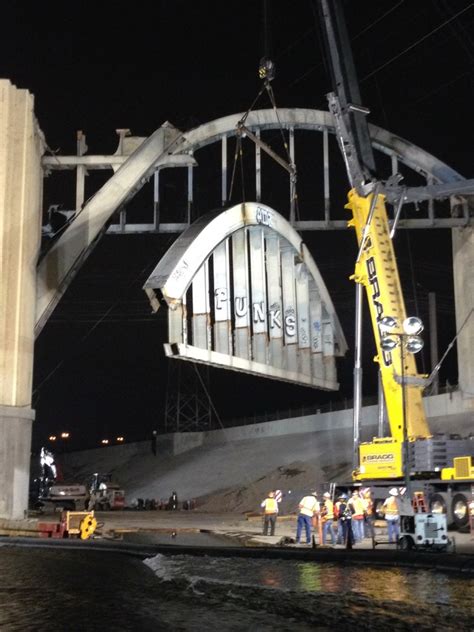 6th Street Bridge demolition halfway done — but one of the arches lives on | 89.3 KPCC