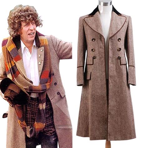 Doctor Who Fourth 4th Doctor Brown Coat Costume For Halloween Cosplay ...