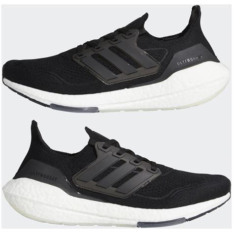 adidas Ultra Boost 21 Running Shoes - Core Black/Core Black/Grey Four | ProBikeKit UK