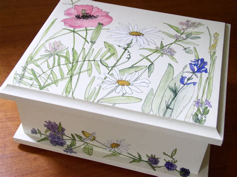 Painted Furniture Studio: Painted wooden storage boxes are decorative ...