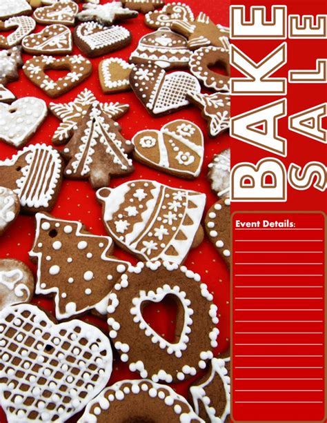 Christmas Cookie Bake Sale Flyer | Bake Sale Flyers – Free Flyer Designs
