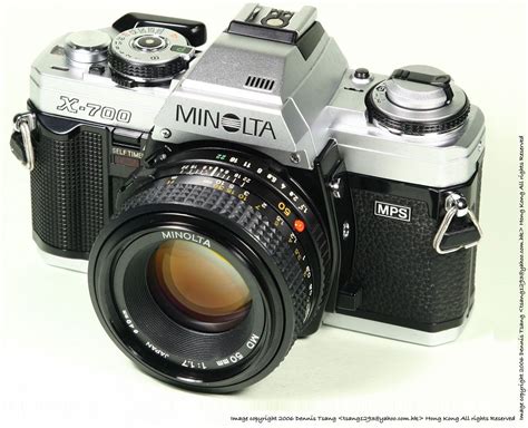 minolta cameras | Minolta X-700 SLR camera - Index Page | Best digital camera, Retro camera ...