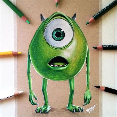 Mike Wazowski Drawing by LethalChris on DeviantArt