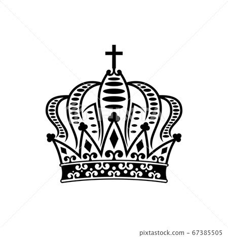 Monarchy symbol isolated royal crown - Stock Illustration [67385505 ...