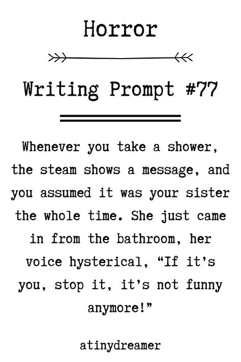 32 Terrifying Horror Story Writing Prompts | Writing prompts funny, Writing prompts, Story ...