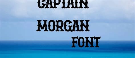 Captain Morgan Font Free Download