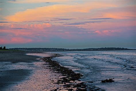 Beautful Sunset over Revere Beach and Nahant Revere MA Photograph by ...