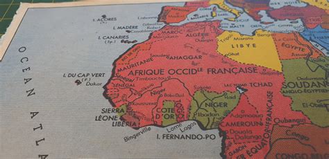 1942 Vintage Africa Map