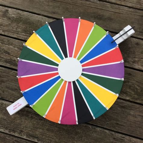 10 color flat spin chalkboard Prize Wheel Spinning Wheel Party Wheel ...