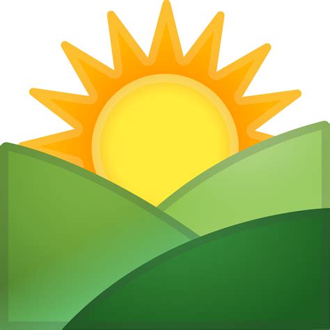 "sunrise over mountains" Emoji - Download for free – Iconduck