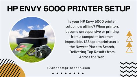 Connecting an HP Envy 6000 Printer setup to a Wireless Network - Well Articles