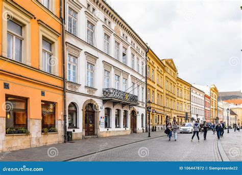 Architecture of Krakow, Poland Editorial Photography - Image of market ...