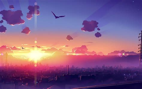 Anime Sunset Wallpapers - Top Free Anime Sunset Backgrounds ...